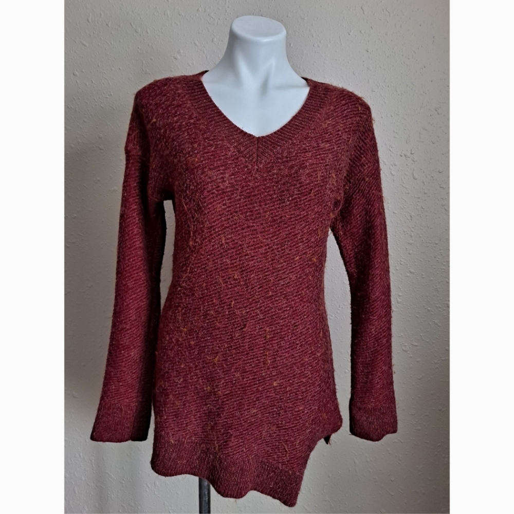 Ruff Hewn Asymmetrical V-neck Sweater